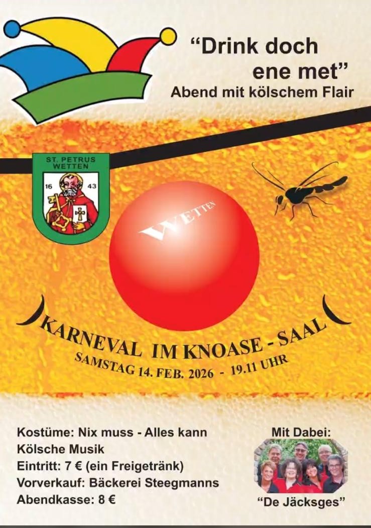 Karneval im Knoasesaal „Drink doch ene met“